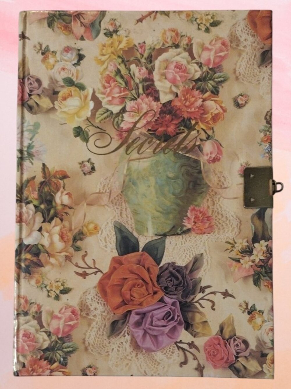 New Floral Old School Diary Notebook